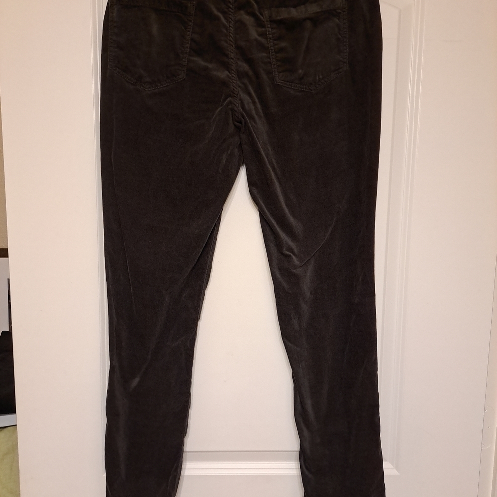 J. McLaughlin Velour Pants Elephant Brown Sz 10 EUC - Picture 6 of 7